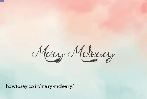 Mary Mcleary