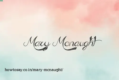Mary Mcnaught