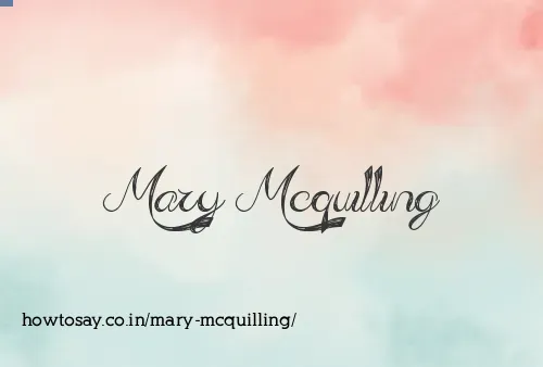 Mary Mcquilling