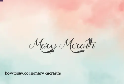 Mary Mcraith