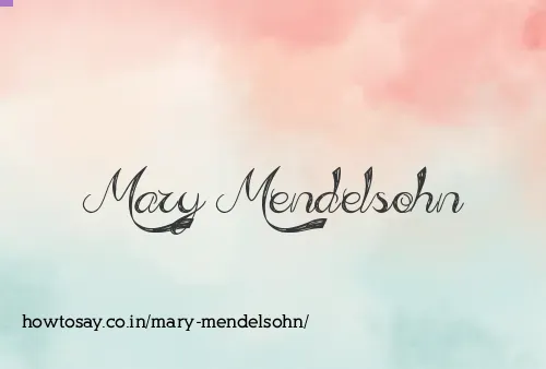 Mary Mendelsohn