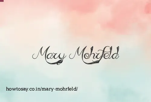 Mary Mohrfeld