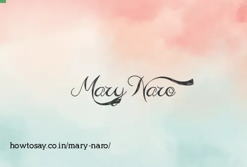 Mary Naro