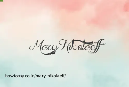 Mary Nikolaeff