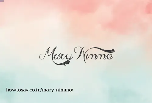 Mary Nimmo