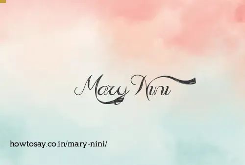 Mary Nini
