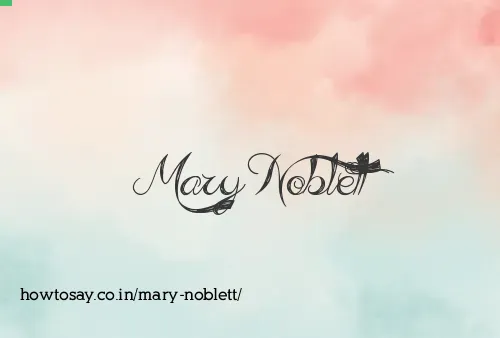 Mary Noblett