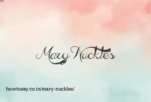 Mary Nuckles