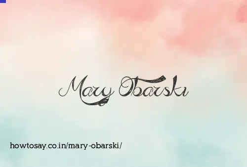 Mary Obarski
