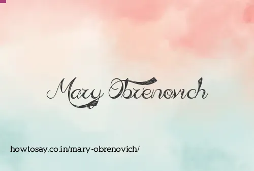 Mary Obrenovich