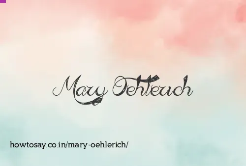 Mary Oehlerich