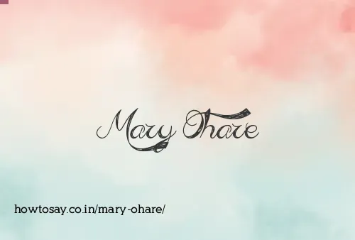 Mary Ohare