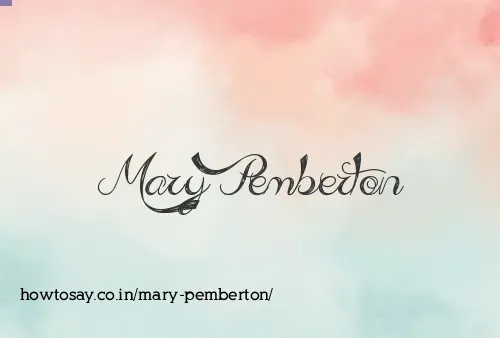 Mary Pemberton