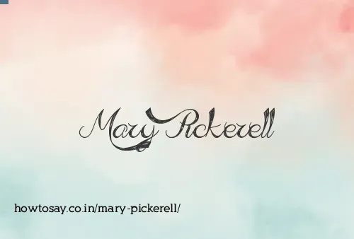 Mary Pickerell
