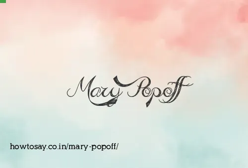 Mary Popoff