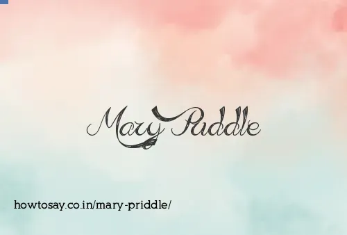 Mary Priddle