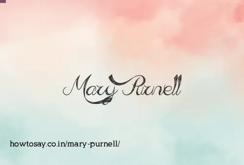Mary Purnell