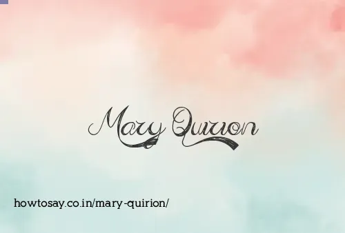 Mary Quirion