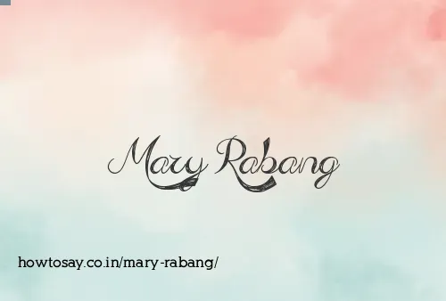Mary Rabang