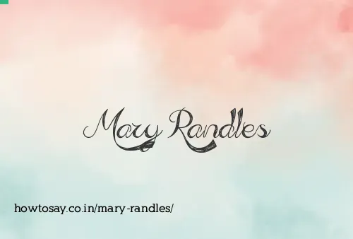 Mary Randles