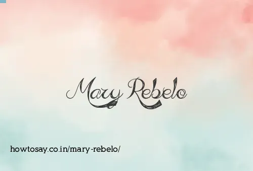 Mary Rebelo