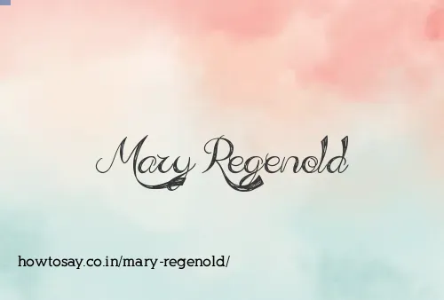 Mary Regenold