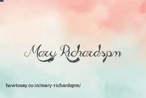 Mary Richardspm