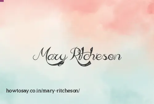 Mary Ritcheson