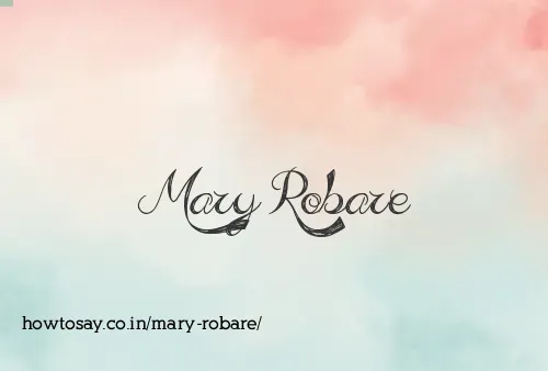 Mary Robare