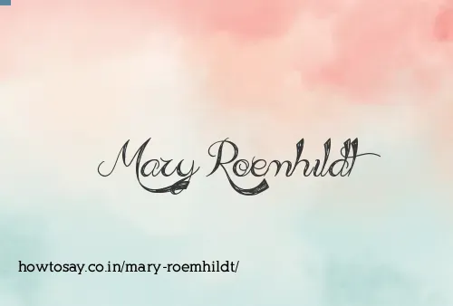 Mary Roemhildt