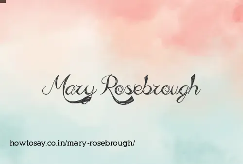 Mary Rosebrough