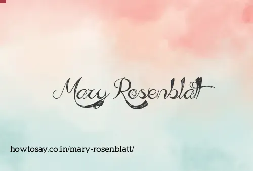 Mary Rosenblatt