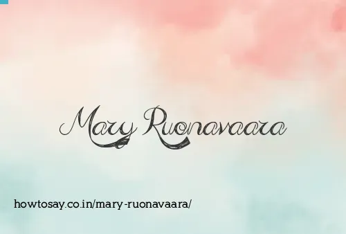 Mary Ruonavaara