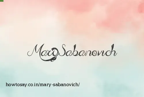 Mary Sabanovich