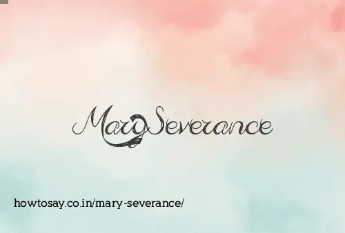 Mary Severance