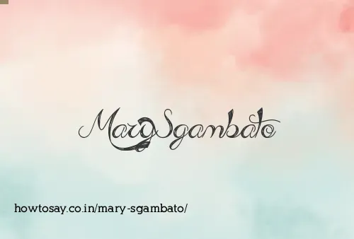Mary Sgambato