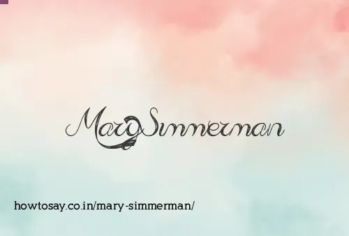 Mary Simmerman