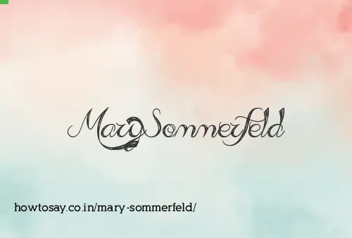 Mary Sommerfeld