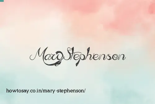 Mary Stephenson