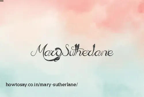 Mary Sutherlane