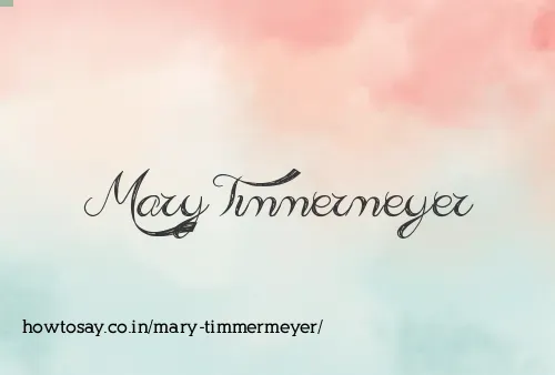 Mary Timmermeyer