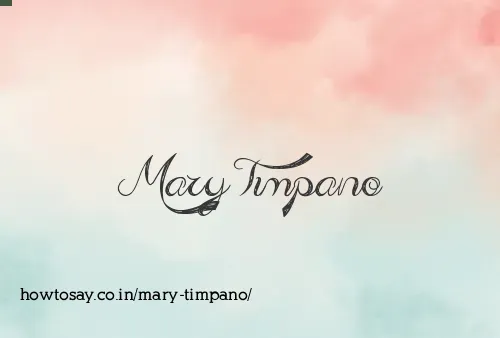 Mary Timpano