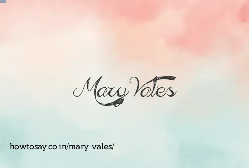 Mary Vales
