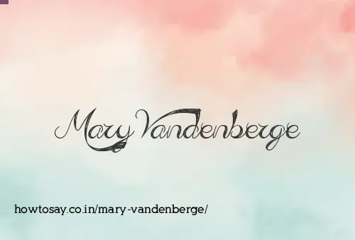 Mary Vandenberge