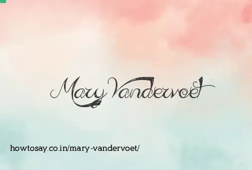 Mary Vandervoet