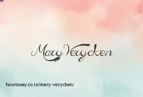 Mary Verycken