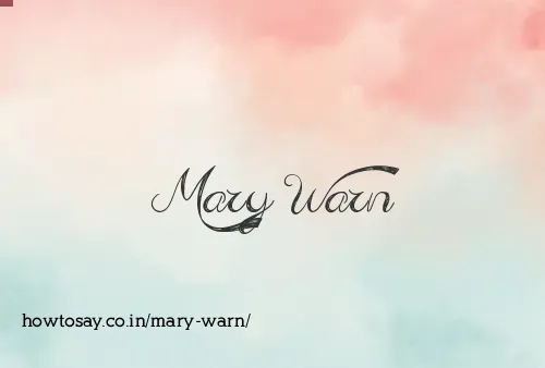 Mary Warn