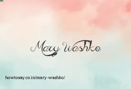 Mary Washko