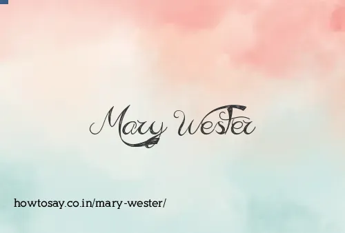 Mary Wester