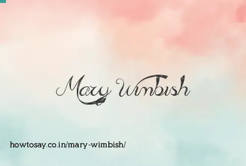 Mary Wimbish
